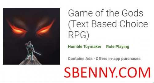 Game of the Gods (Text Based Choice RPG) MOD APK