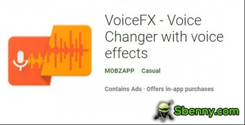 VoiceFX - Voice Changer with voice effects MOD APK