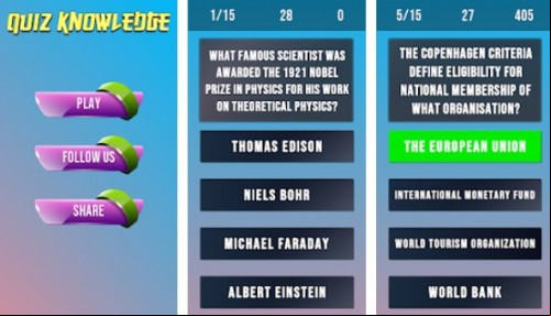 Quiz Knowledge 2019 - English APK