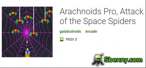 Arachnoids Pro, Attack of the Space Spiders APK