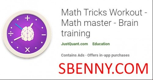 Math Tricks Workout - Math master - Brain training MOD APK