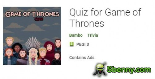 Quiz for Game of Thrones MOD APK