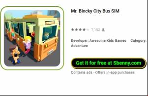 Mr. Blocky City Bus SIM MOD APK