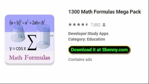 1300 Math Formulas Mega Pack MOD APK