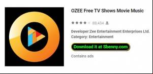 OZEE Free TV Shows Movie Music MOD APK