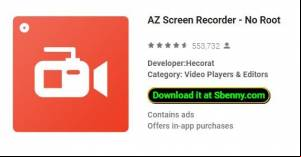 AZ Screen Recorder - No Root MOD APK