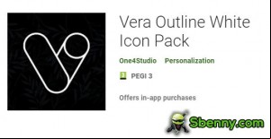 Vera Outline White Icon Pack MOD APK