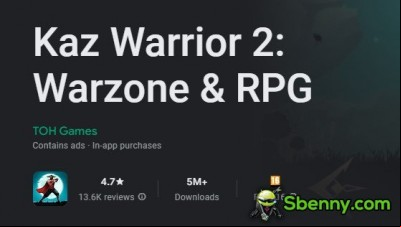 Kaz Warrior 2: Warzone &amp; RPG MOD APK