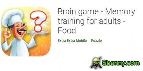 Brain game - Memory training for adults - Food APK