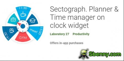 Sectograph. Planner &amp; Time manager on clock widget MOD APK