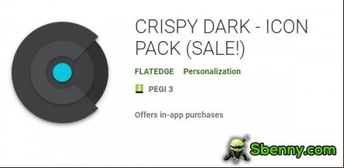 CRISPY DARK - ICON PACK MOD APK