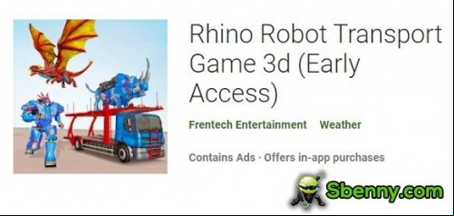 Rhino Robot Transport Game 3d MOD APK