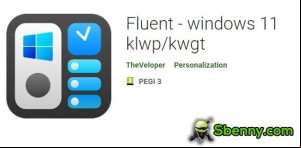 Fluent - windows 11 klwp/kwgt APK