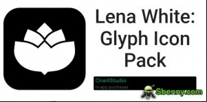 Lena White: Glyph Icon Pack MOD APK