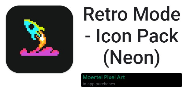 Retro Mode - Icon Pack (Neon) MOD APK