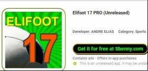 Elifoot 17 PRO APK
