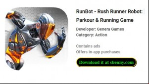 RunBot - Rush Runner Robot: Parkour &amp; Running Game MOD APK
