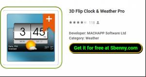 3D Flip Clock &amp; Weather Pro APK