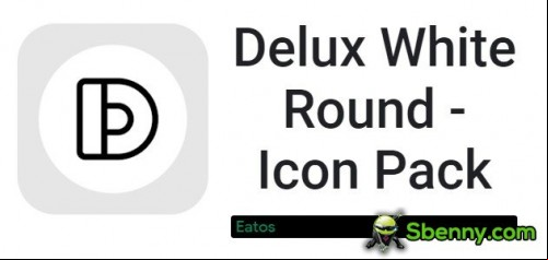 Delux White Round - Icon Pack MOD APK
