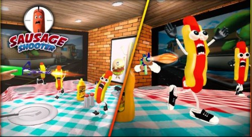 Sausage Shooter Gun Game - Shooting Games for Free MOD APK