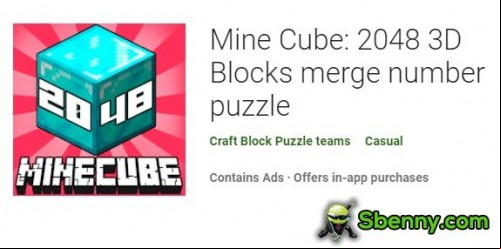 Mine Cube: 2048 3D Blocks merge number puzzle MOD APK