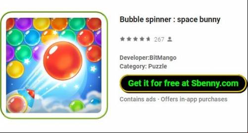 Bubble spinner : space bunny MOD APK