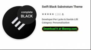 Swift Black Substratum Theme APK