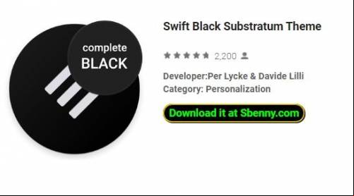 Swift Black Substratum Theme APK