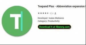 Texpand Plus - Abbreviation expansion typing aid APK
