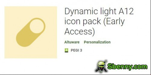 Dynamic light A12 icon pack MOD APK