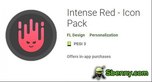 Intense Red - Icon Pack MOD APK