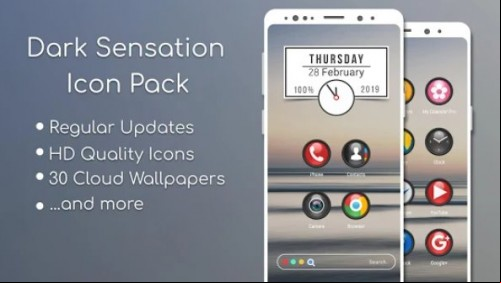 Dark Sensation -Icon Pack MOD APK