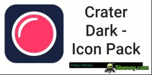 Crater Dark - Icon Pack MOD APK