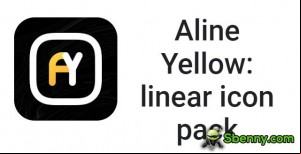 Aline Yellow: linear icon pack MOD APK