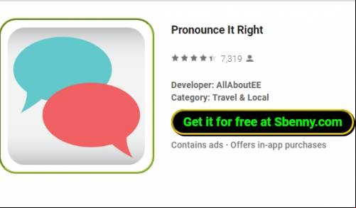 Pronounce It Right MOD APK