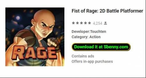Fist of Rage: 2D Battle Platformer MOD APK