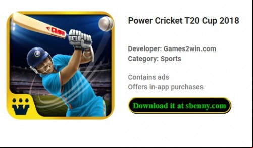Power Cricket T20 Cup 2018 MOD APK