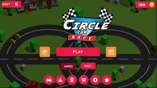 Circle Car Race : Infinite Loop Highway Racing MOD APK