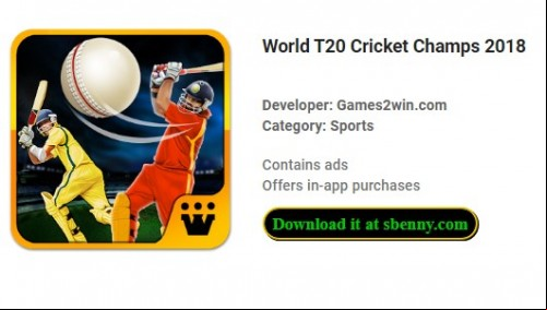 World T20 Cricket Champs 2018 MOD APK