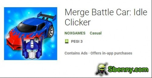 Merge Battle Car: Idle Clicker MOD APK