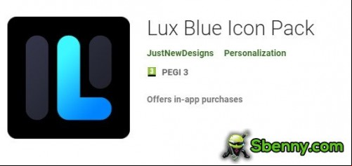 Lux Blue Icon Pack MOD APK