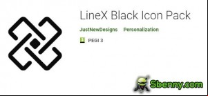LineX Black Icon Pack MOD APK