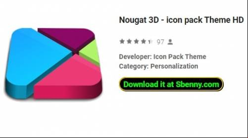 Nougat 3D - icon pack Theme HD APK