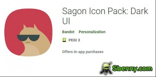 Sagon Icon Pack: Dark UI MOD APK