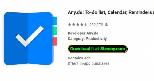 Any.do: To-do list, Calendar, Reminders &amp; Planner MOD APK