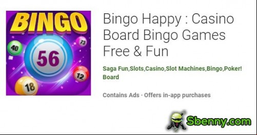 Bingo Happy : Casino Board Bingo Games Free &amp; Fun MOD APK