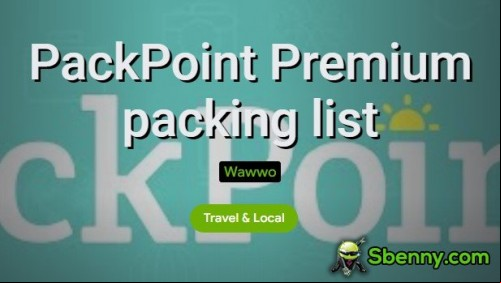 PackPoint  packing list APK