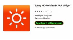Sunny HK -Weather&amp;Clock Widget MOD APK