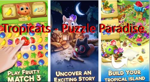 Tropicats: Free Match 3 on a Cats Tropical Island MOD APK