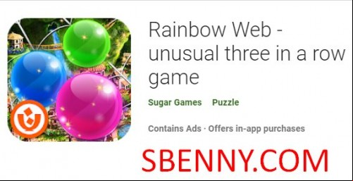Rainbow Web - unusual three in a row game MOD APK